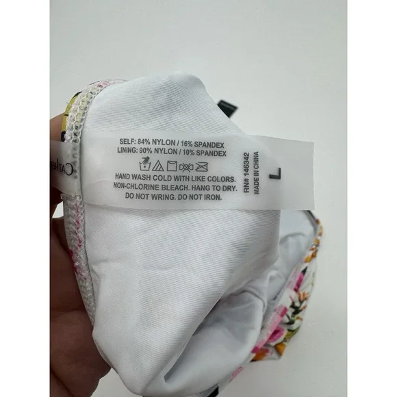 NWT Catherine Malandrino L Tropical Floral Bikini Swim Bottom Bathing Suit High - Picture 6 of 10